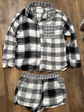 American Eagle Flannel Pajama Set, Size XS